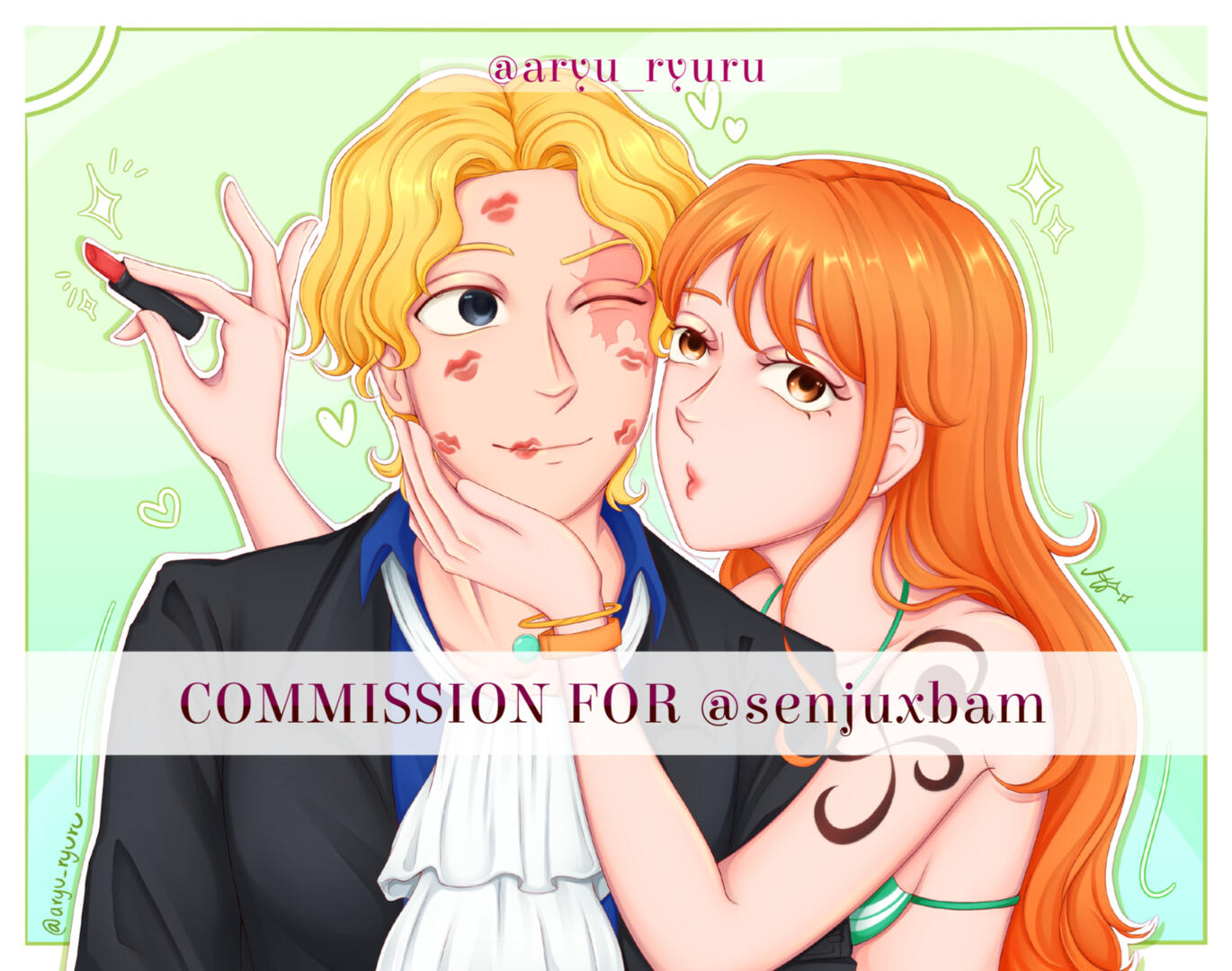 Bust up Commission Full color flat background