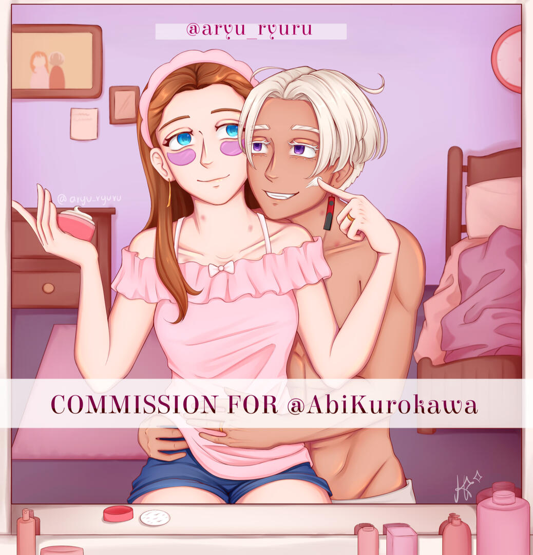 Half body Commission full color + background